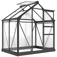 Outsunny 6' x 4' x 6.5' Large Polycarbonate Walk-in house,