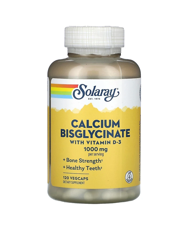 Solaray Calcium Bisglycinate With Vitamin D-3