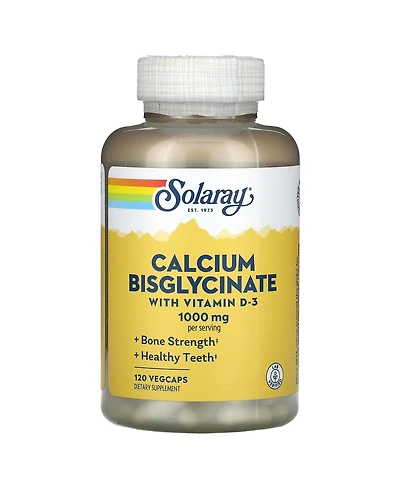 Solaray Calcium Bisglycinate With Vitamin D-3