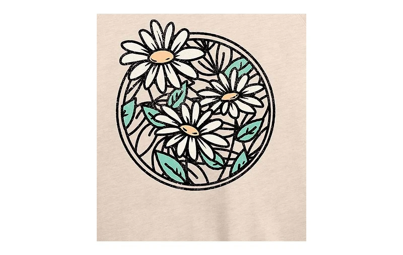 Hybrid Apparel Wildflower Circle Plus Graphic Pullover