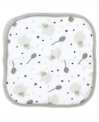 Tendertyme Baby Boys and Baby Girls Elephant and Balloons Hooded Bath Towel and Wash Cloth Set