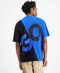 Hugo by Hugo Boss Men's Loose-Fit Colorblocked Logo Graphic T-Shirt
