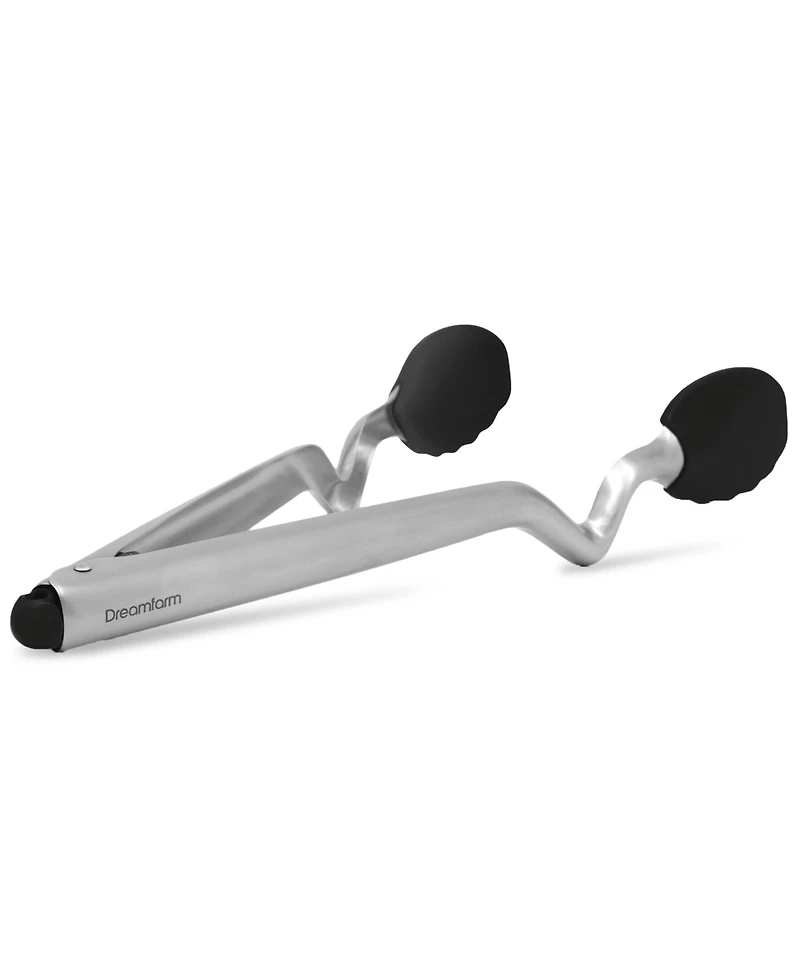 Dreamfarm 12" Stainless Steel Silicone Tongs