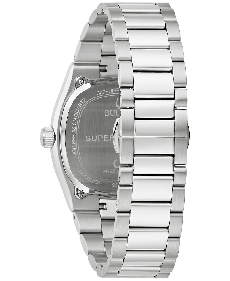 Bulova Men Super Seville Stainless Steel Bracelet Watch 38mm