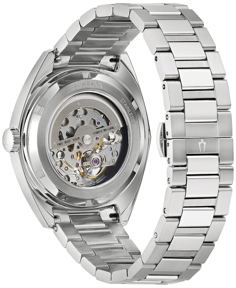 Bulova Men's Automatic Surveyor Stainless Steel Bracelet Watch 41mm