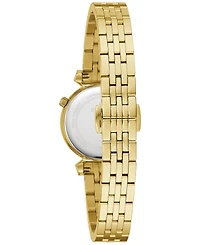 Bulova Women's Regatta Diamond Accent Gold-Tone Stainless Steel Bracelet Watch 24mm