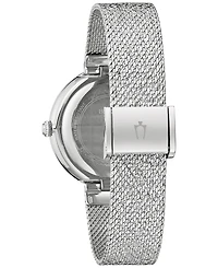 Bulova Women's Crystal Stainless Steel Mesh Bracelet Watch 32mm