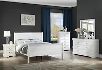Streamdale Louis Philippe Panel Sleigh Bed, Full Size