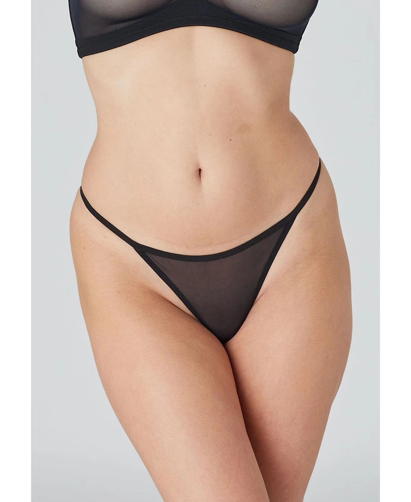 Cuup Women's The String Thong - Mesh