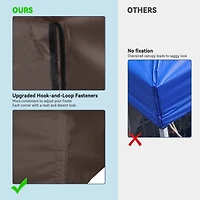 Yescom 10x10Ft UV30+ Gazebo Replacement Top for 2 Tier Outdoor Canopy Cover Patio Backyard Party Deck Coffee Liqueur