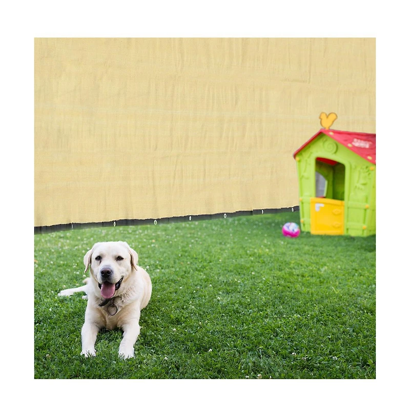 50x4 ft Outdoor Privacy Fence Screen Mesh Windscreen 180gsm Virgin Hdpe Fencing Shade Cover Garden