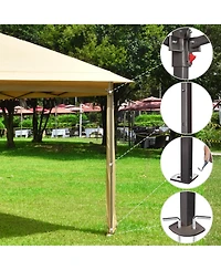 Yescom 11x11ft Pop-Up Gazebo Tent with Mesh Sidewall Canopy Shelter Outdoor Home Patio