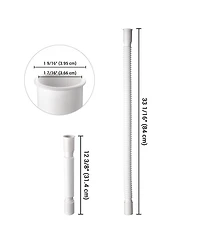 Yescom Wash Basin Drain Hose Kit Extendable Drainpipe Shampoo Bowl Accessory for Salon