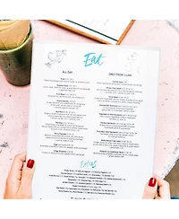 Yescom 11"x17" Double-Sided All Clear Vinyl Menu Cover 2 View Plastic Menu Holder Top Loading Restaurant Cafe 30 Pack