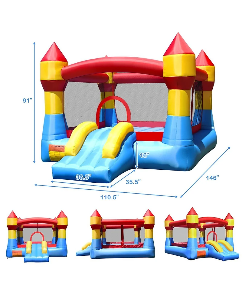 Inolait Inflatable Bounce House Castle Jumper Without Blower