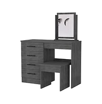 Fm Furniture Merlot Makeup Dressing Table