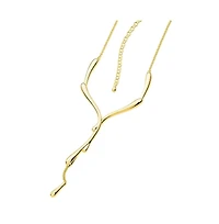 Lucy Quartermaine Dripping Necklace in gold vermeil