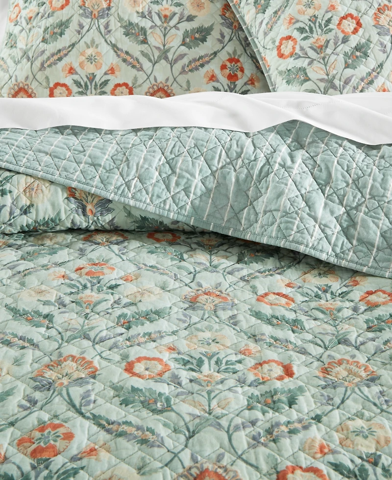 Charter Club Jacobean Border 3-Pc. Quilt Set, King, Exclusively at Macy's