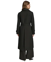 Donna Karan New York Women's Belted Notched-Collar Trench Coat