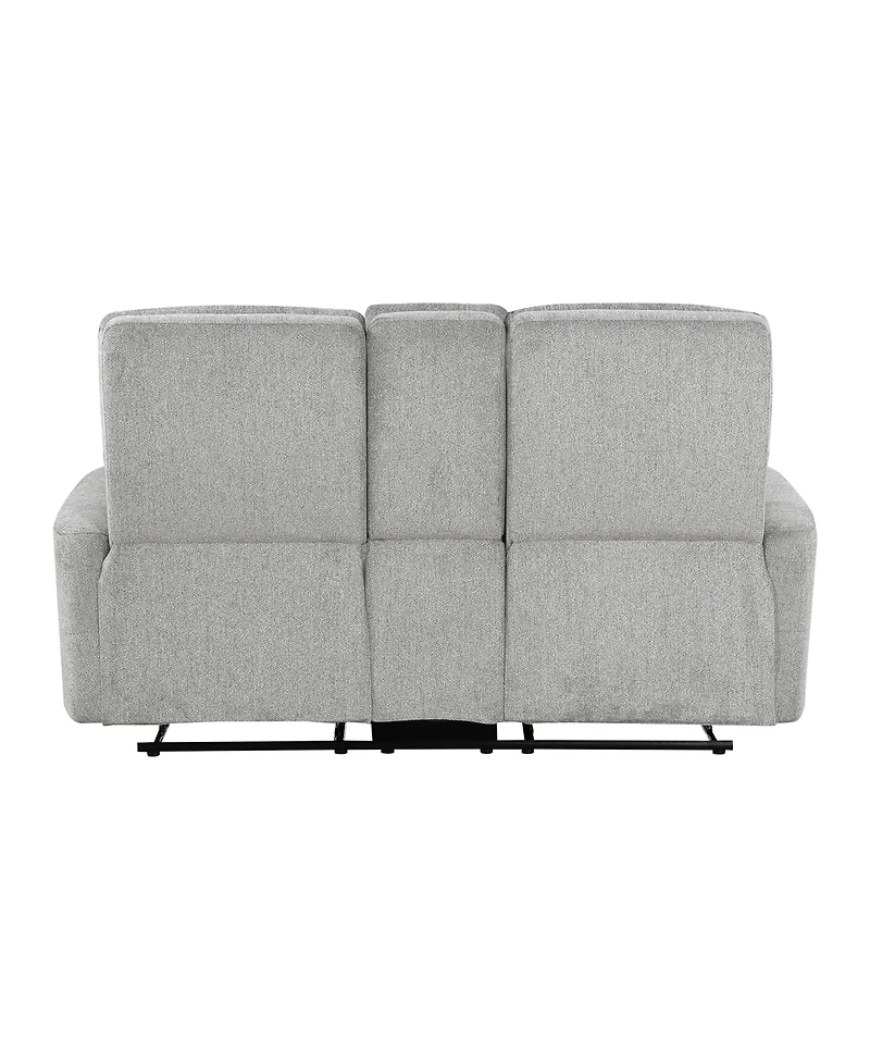 Homelegance White Label Borneo 71" Double Reclining Love Seat with Center Console