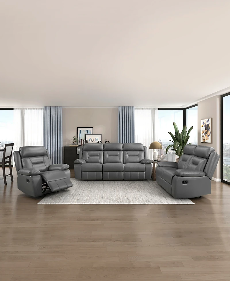 Homelegance White Label Corvallis 87" Double Reclining Sofa