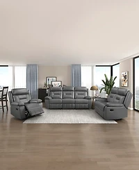 Homelegance White Label Corvallis 87" Double Reclining Sofa