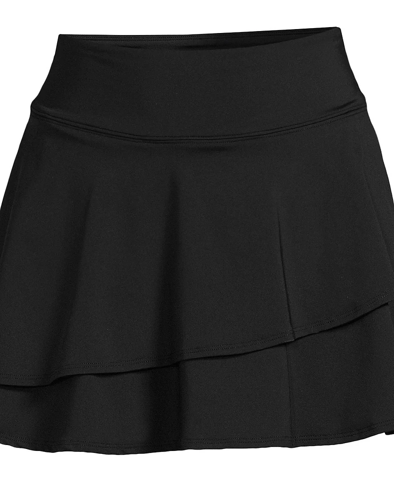 Lands' End Plus High Waisted Tulip Hem Swim Skort