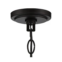 Regency Hill Marmelized Black Metal Pendant Chandelier 20" Wide Modern Marbleized Glass Bowl Shade Fixture for Dining Room House Foyer Entryway Kitche