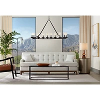 360 Lighting Mid Century Modern Table Lamp 24" High Walnut Faux Wood Brown Off White Linen Drum Shade for Bedroom Living Room House Bedside Offic