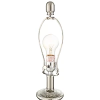 360 Lighting Albert Modern Table Lamp 24 3/4" High Mercury Glass Gourd Oatmeal Drum Shade for Bedroom Living Room Bedside Nightstand Office Kids