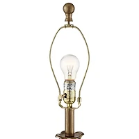 Regency Hill Louis Traditional Table Lamps 25 3/4" High Set of 2 Antique Gold Pleated Bell Shade for Bedroom Living Room Bedside Nightstand Offic