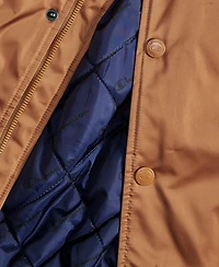 Champion Men's Classic Logo Striped-Trim Varsity Jacket