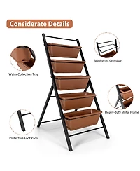 5-tier Vertical Garden Planter Box Elevated Raised Bed