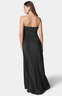 Bebe Women's Plisse Empire Maxi