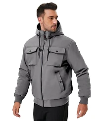 Hawke & Co. Men's Soft-Shell Hooded Sherpa Jacket