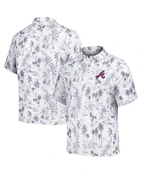Tommy Bahama Men's Gray Atlanta Braves Sport Cabana Shores IslandZone Tri-Blend Polo