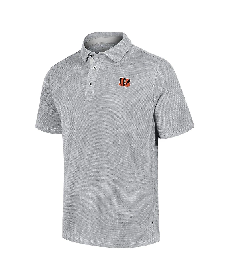 Tommy Bahama Men's Gray Cincinnati Bengals Sport Santiago Paradise Polo