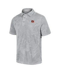 Tommy Bahama Men's Gray Cincinnati Bengals Sport Santiago Paradise Polo