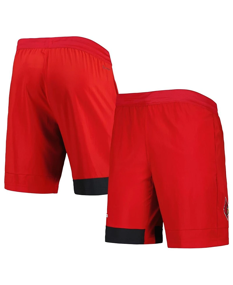 Adidas Men's Red Louisville Cardinals Aeroready Training Shorts