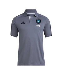 Adidas Men's Gray Charlotte Fc 2024 Training Polo Shirt