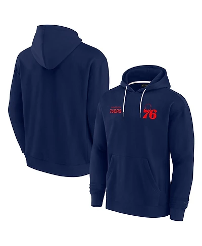 Fanatics Signature Men's and Women's Philadelphia 76ers Elements Super Soft Fleece Pullover Hoodie