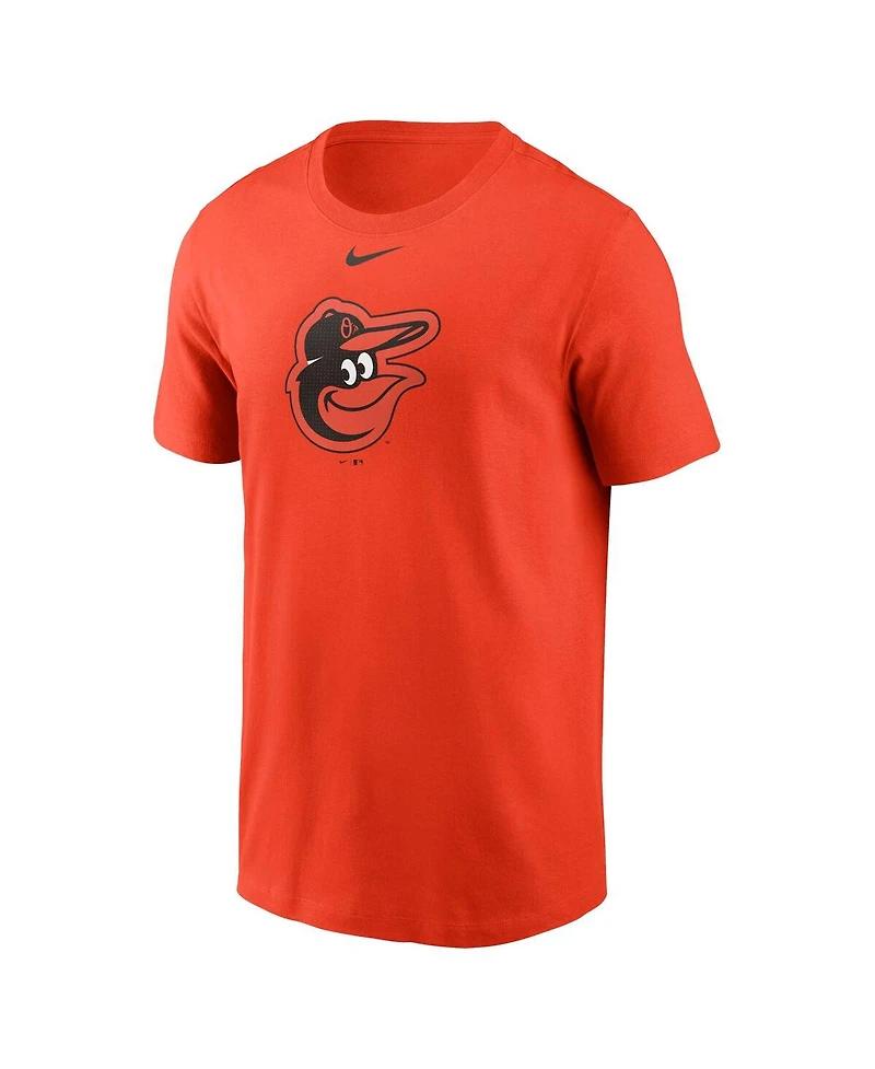 Nike Men's Orange Baltimore Orioles Fuse Logo T-Shirt