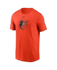 Nike Men's Orange Baltimore Orioles Fuse Logo T-Shirt