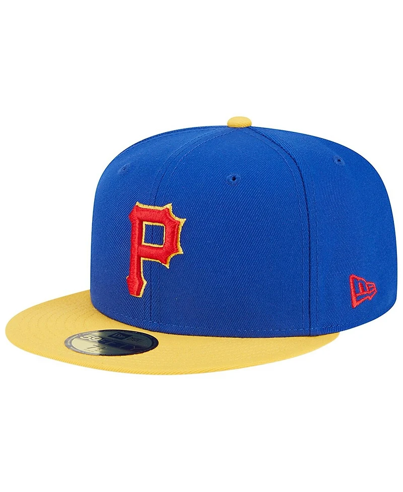New Era Men's Royal/Yellow Pittsburgh Pirates Empire 59FIFTY Fitted Hat