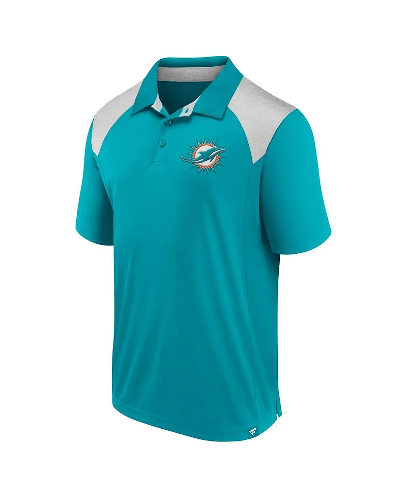 Fanatics Men's Aqua Miami Dolphins Primary Polo