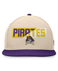 Top of the World Men's Khaki Ecu Pirates Goalaso Snapback Hat