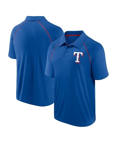 Fanatics Men's Royal Texas Rangers Strong Alone Raglan Polo