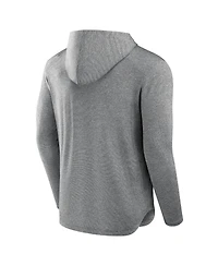 Fanatics Signature Men's Gray New York Jets Front Office Tech Lightweight Hoodie T-Shirt