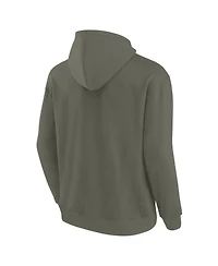 Fanatics Signature Men's and Women's Olive New York Giants Elements Super Soft Fleece Pullover Hoodie