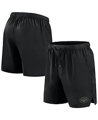 Fanatics Signature Men's Black New York Jets Front Office Woven Shorts